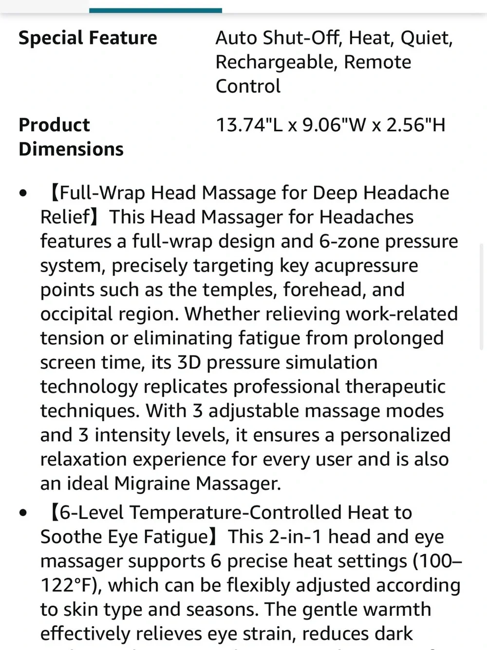 Immersive Head & Eye Spa Mask - Cream NIB
